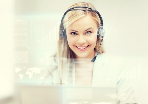 Virtual Assistance service icon – headset and calendar